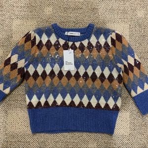 Zara Limited Edition Argyle Sweater